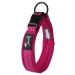 PETTOM Dog Collar Adjustable Nylon Dog Collar Breathable Reflective Collar (Rose L) L Pink