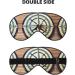 Maritime Sailboat Compass Print Sleep Mask - Double-Sided Unisex Eye Mask for Sound Sleep & Skin Care - Buy Online on GoSupps.com
