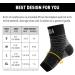 AVIDDA Plantar Fasciitis Compression Foot Sleeves - Ankle Support Brace for Men and Women - Pain Relief for Sport and Arthritis (Black, L) - Buy Online on GoSupps.com