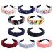 10 Pcs Knotted Headbands for Women and Girls  Wide Turban Non Slip Head Bands Hair Accessories for Women
