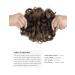 Yamel Curly Bun Scrunchie Hairpiece in Light Brown for Women - Synthetic Updo Combs Extension - Buy Online on GoSupps.com