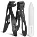 Nail Clippers for Men 2024 New Wide Jaw Toenail Clippers for Thick Nails for Seniors Angled Head Toe Nail Clippers with Catcher Ultra Sharp Nail Cutter Fingernail Clipper for Women Black