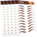 FOMIYES 20 Sheets Eyebrow Stickers Eyebrow Waterproof Simulation Eyebrow Authentic Eyebrow Fake Eyebrows 1 count (Pack of 1) Brownx4pcs - Buy Online on GoSupps.com