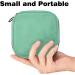 Pure Light Green Women's Menstrual Pad & Cup Storage Bag - Portable Zipper Pouch for Teens & Women - Buy Online on GoSupps.com