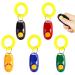 IRYNA 5 Pack Clickers for Dog Training Practical Dog Clicker Training Pet Training Clickers Tool Colorful Dog Clickers Button Training Clickers Dog Whistles with Comfortable Wrist Strap
