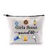 Scout gift for girls scouts gift for girls scouts survival funny zip pocket accessories survival kit girls scout bag EU m