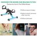 VIVIJASON Pedal Exerciser - Folding Portable Mini Exercise Bike for Arm/Leg Workout - Adjustable Fitness Equipment for Seniors - LCD Display - Blue - Buy Online on GoSupps.com