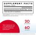 Jarrow Formulas PQQ 20 mg - 60 Capsules | Powerful Antioxidant & Energy Support - Buy Online on GoSupps.com