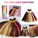 100% Human Hair Swatches Testing Color Rings for Salon - Lightest Blonde 30pcs/pack - Buy Online on GoSupps.com