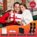 Rechargeable Heated Socks with 3 Heat Settings - Black&Gray-XL | Remote Control Washable Foot Warmers for Winter | 5000mAh Electric Heated Socks for Men Women - Buy Online on GoSupps.com