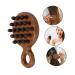 Hoement Ridge Head Massager & Wooden Comb for Scalp Massage | Wide Tooth Comb for Curly Hair | Portable Brown Hair Care Tool - Buy Online on GoSupps.com