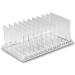 byAlegory Acrylic Makeup Eyeshadow Palette Organizer with Removable Dividers - 10 Space Vanity Desk Storage - Clear | Fits All Palette Sizes - Pack of 1 - Buy Online on GoSupps.com