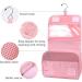 Women's Waterproof Travel Hanging Toiletry Bag - Pink Cosmetic Organizer - Buy Online on GoSupps.com