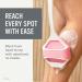 Sud Scrub Extender Handle - Ultimate Shower Back Scrubber Attachment for Enhanced Cleaning | Silicone Body Scrubber in Speckled White - Buy Online on GoSupps.com
