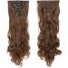 SEGO Clip in Hair Extensions - 8 Wefts Wavy Light Brown to Honey Blonde 24 Realistic Hairpiece for Beautiful Volume - Buy Online on GoSupps.com