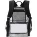 Abshoo Heavy Duty Clear Backpack (Black) - Stadium Approved Transparent School Bag - Buy Online on GoSupps.com