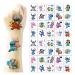 40pcs Temporary Tattoos for Kids Waterproof Tattoo Stickers Anime Cartoon Tattoos for Boys Girls Party Cartoon Theme Party Decoration Kids Tattoo Toys Suitable for Birthday Parties