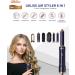 Ukliss 6 in 1 Air Styler Set - Hairdryer Round Brush & Smoothing Brush for Women - 1000W Negative Ion Hairstyler for Curly & Straight Hair - Blue - Buy Online on GoSupps.com