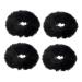 4 Pieces Hair Bow Autumn Winter Hair Ropes Hair Band Furry Ponytail Holder for Women Girl Scrunchies Hair Rope Lose Christmas