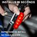 Keywell USB Rechargeable Bike Tail Light | Super Bright LED Rear Light for Cycling Safety | Water Resistant - Buy Online on GoSupps.com