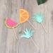 Warmhm 24pcs Top Hat Hawaii Cupcake Toppper Hawaii Toppper Hawaii Fruit Toppper Child Muffin Cup Colorful - Buy Online on GoSupps.com