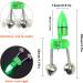 HLOGREE LED Night Fishing Rod Bait Alarm Bell 30pcs/40pcs | Portable Fishing Indicator with Dual Ring Bells | Fishing Accessories with 10 Red, 10 Green, and 10 Blue Lights - Buy Online on GoSupps.com