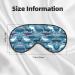 Whale Pattern Unisex Sleep Eye Mask | Soft Comfort Eye Shade for Travel Yoga & Shift Work - Buy Online on GoSupps.com
