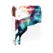 Lipstick Case Leather Lip Gloss Lipstick Organizer with Mirror Mini Lipstick Holder Bag Watercolor Rainbow Animal Unicorn Z335j8shti