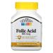 21st Century Folic Acid 800 mcg 180 Easy to Swallow Tablets