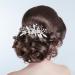 Wedding Hair Accessories for Women Bridal Hair Accessories Wedding Hair Clip Bridal Hair Accessories for Women Hair Accessories Wedding Guest for Bridal Bridesmaid Girls Hair Comb Silver Crystal