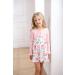 Puseky Toddler Girl Floral Dress and Cardigan Set 4-5 Years Pink - Sleeveless Dress with Ribbed Cardigan Coat - Buy Online on GoSupps.com