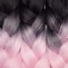 Tess Braids Extensions Ombre 60 cm - 3 Pack Jumbo Kanecalon Hair for Box Braids - Black/Purple Ombre - 100g per Bundle - Buy Online on GoSupps.com