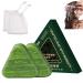 Yaepoip Nature Triangle Shampoo Bar Cypress Leaf Usman Grass Shampoo Bar for Women and Men 2pcs