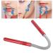 Spring Bend Epilator | Feather Hair Remover Tool | Stainless Steel Facial & Makeup Cleaner (Red) - Shop Internationally - Buy Online on GoSupps.com