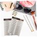 FOMIYES 27 Sheets Waterproof Eyebrow Stickers Eyebrow Decals Makeup Brow Sticker Cosmetic Eyebrow Lines 3d - Buy Online on GoSupps.com