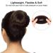 YaFex Hair Bun Maker Kit - 4 Donut Bun Makers & Accessories in Brown | Elastic Hair Ties and Bobby Pins Included - Buy Online on GoSupps.com
