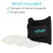 Vive Arch Support Brace (Pair) - Plantar Fasciitis Gel Strap for Men & Women | Orthotic Compression Wrap for Foot Pain, High Arches, Flat Feet, Heel Fatigue | Under Socks Insert (Black) - Buy Online on GoSupps.com