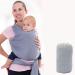 Voarge Baby Sling Wrap Adjustable Unisex - Multi-Purpose Baby Carrier Baby Sling Wrap Carrier from Newborns to Todder Child Newborn Carrier Ideal for Newborns (Light Gray)