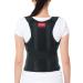 ORTONYX Comfort Posture Corrector Clavicle and Shoulder Support Back Brace Fully Adjustable for Men and Women/656A-Medium Medium Waist/Belly 31 - 35 Black
