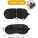100 Pcs Eye Mask - Soft Blindfold Eye Covers for Sleep Party Games and Travel | Elastic Strap & Drawstring Bags | Bulk Black Sleep Masks for Men & Women - Buy Online on GoSupps.com