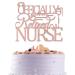 Rose Gold Glitter Nurse Officially Retired Cake Topper Nurse Retired Cake Topper Nurse Retirement Cake Topper Happy Retirement Cake Topper Officially Retired Party Decorations