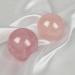 Juanxian Rose Quartz Massage Balls - 4 cm Fitness & Acupoint Massage Set (2 Pieces) | Gift Box Included | Muscle Stretching & Health Care Tools - Buy Online on GoSupps.com