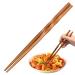 Wood Chopsticks | Kitchen Chopsticks Set | Portable Chinese Tableware Washable Reusable Chinese Style Chopsticks for Gourmet Rice Noodles Hotpot Sushi Wobblo