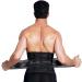 Buy Breathable Back Support Belt Wrap | Slimming Sport Bund for Herniated Discs & Sciatica | Lumbar Pain Relief for Men & Women | Black Color - S/M - Buy Online on GoSupps.com