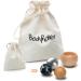 Kernpower BodyRoller Massage Roller - Natural Stone Stainless Steel & Wooden Balls in Jute Bag | Premium Red Beech Wood International Shipping - Buy Online on GoSupps.com