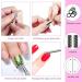 Nail Soak Off Set Set Includes 2 Manicure Bowls Triangle Cuticle Peeler Stainless Steel Cuticle Pusher - Perfect for Gel Polish and Dip Powder Removal Nail Spa Cleaning Kits Pink&Blue - Buy Online on GoSupps.com