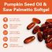 Pumpkin Seed Oil with Saw Palmetto 3000mg Per Serving 300 Softgels | Cold Pressed Pure Virgin Oil Essential Fatty Acids & Phytosterols | Supports Hair Urinary Bladder & Prostate Health | Non-GMO - Buy Online on GoSupps.com