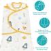 ZIGJOY Baby Swaddle Blanket 0.5 Tog 3-Way Adjustable Sleep Sack | 100% Cotton | Newborn Infant Boy Girl 0-6 Months | Aviation Dream - Buy Online on GoSupps.com
