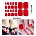 WOKOTO 20 Sheets 440pcs Red Nail Stickers for Toes and Nails - Solid Color Nail Wraps for Women - Nail Gel Strips for Toenails - Press On Nail Polish Stickers - Gel Nail Stickers Kit - Buy Online on GoSupps.com