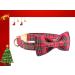 unique style paws Christmas Plaid Dog Collar with Bowtie Durable Adjustable Dog Collars Bow Dog Collar for Small Girl or Boy Dogs S Scottish red - Buy Online on GoSupps.com